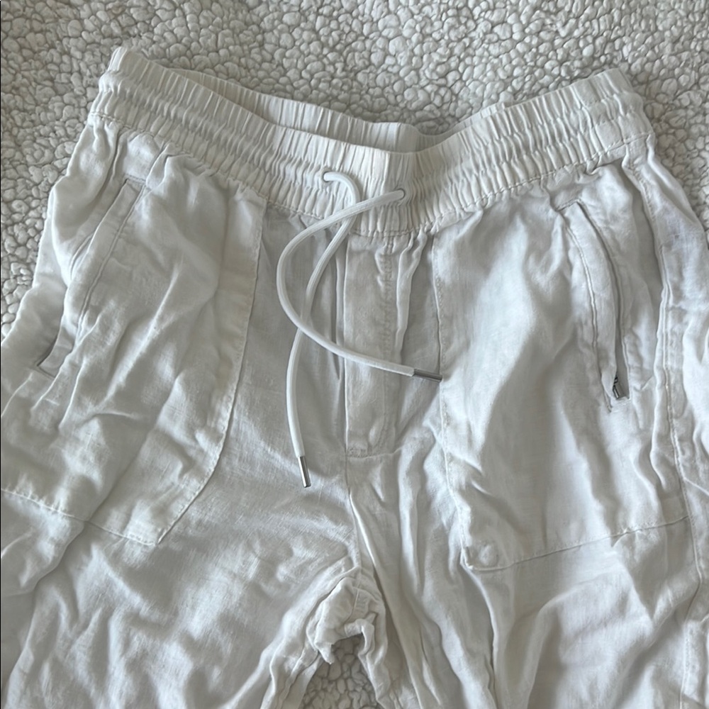 Athleta White Drawstring Pants - image 3